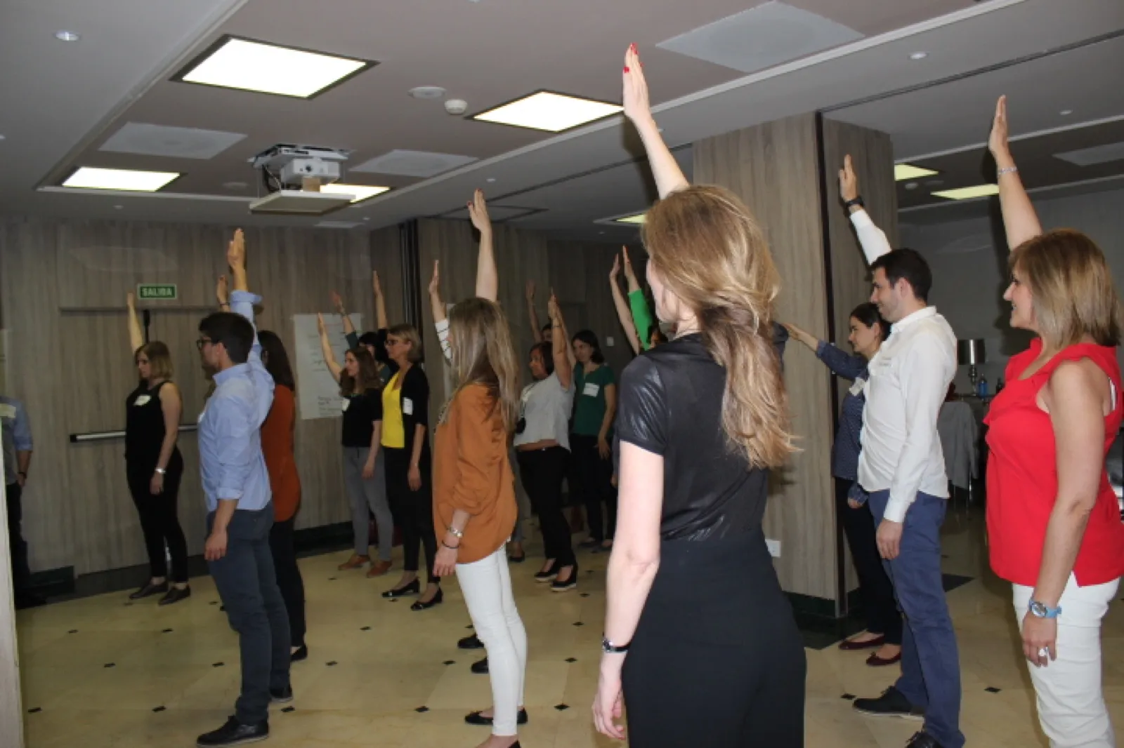 Taller gastronómico de team building en equipo